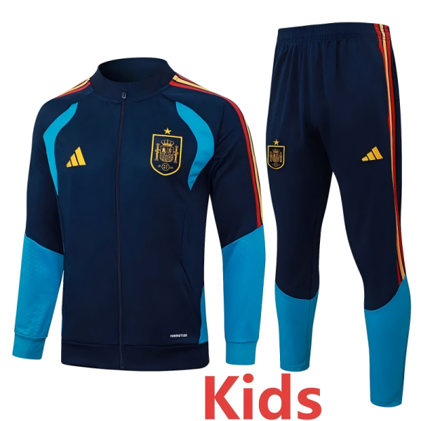 2026-27 Spain Royal blue Kids Jacket Tracksuit #E26022(童装)