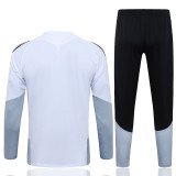 2026-27 RMA White Half Pull Tracksuit #B26012(半拉链)