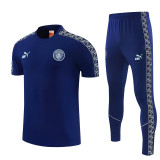 2026-27 Man City Royal blue Short shirts and Long trousers Suit (圆领)