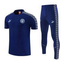 2026-27 Man City Royal blue Short shirts and Long trousers Suit (圆领)