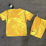 2026-27 England Yellow Goalkeeper Kids Soccer Jersey