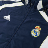 2025-26 RMA Royal Blue Windbreaker Suit (Hoodie)(风衣套装)