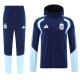 2025-26 Argentina Royal Blue Windbreaker Suit (Hoodie)(风衣套装)