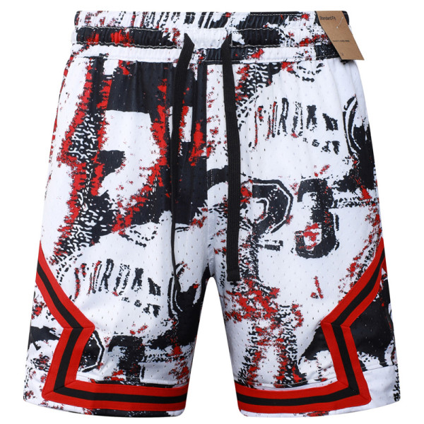 C2526 AJ White Bastketball Casual Short Pants #玛雅白
