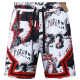 C2526 AJ White Bastketball Casual Short Pants #玛雅白