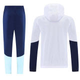 2025-26 Argentina White Windbreaker Suit (Hoodie)(风衣套装)