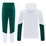 2025-26 Italy White Windbreaker Suit (Hoodie)(风衣套装)