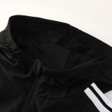 2025-26 Germany Black Windbreaker Suit (Hoodie)(风衣套装)