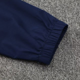 2025-26 Spain Lake blue Windbreaker Suit (Hoodie)(风衣套装)