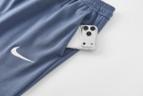 2026-27 PSG Grey Blue Hoodie Jacket Tracksuit #01