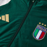 2025-26 Italy Green Windbreaker Suit (Hoodie)(风衣套装)