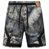 C2525 AJ Gray Bastketball Casual Short Pants #树枝影