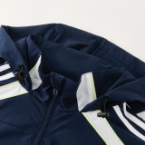 2025-26 RMA Royal Blue Windbreaker Suit (Hoodie)(风衣套装)