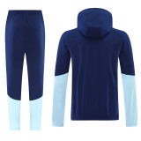 2025-26 Argentina Royal Blue Windbreaker Suit (Hoodie)(风衣套装)