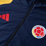 2026-27 Colombia Royal Blue Windbreaker Suit (Hoodie)(风衣套装)