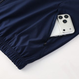 2025-26 Spain Royal Blue Windbreaker Suit (Hoodie)(风衣套装)