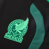 2025-26 Mexico Black Windbreaker Suit (Hoodie)(风衣套装)