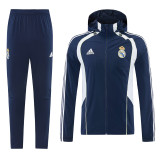 2025-26 RMA Royal Blue Windbreaker Suit (Hoodie)(风衣套装)
