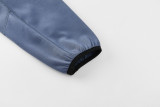 2026-27 PSG Grey Blue Hoodie Jacket Tracksuit #01