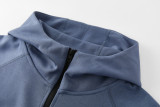 2026-27 PSG Grey Blue Hoodie Jacket Tracksuit #01