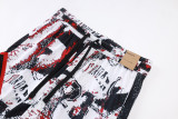 C2526 AJ White Bastketball Casual Short Pants #玛雅白