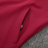 2025-26 Germany Red Windbreaker Suit (Hoodie)(风衣套装)