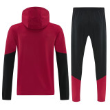 2025-26 Germany Red Windbreaker Suit (Hoodie)(风衣套装)