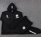 2025-26 Ajax Black Hoodie Jacket Tracksuit #F639