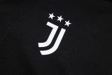 2025-26 JUV Black Hoodie Jacket Tracksuit #F640