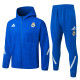 2025-26 RMA Lake Blue Hoodie Jacket Tracksuit #F636