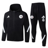 2025-26 Ajax Black Hoodie Jacket Tracksuit #F639