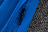 2025-26 RMA Lake Blue Hoodie Jacket Tracksuit #F636