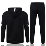 2025-26 RMA Black Hoodie Jacket Tracksuit #F633