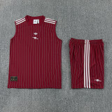 2025-26 ARS Brown Red Tank top and shorts suit