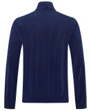 2026-27 Roma Royal blue Half Pull Windbreaker (半拉风衣)