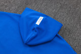 2025-26 RMA Lake Blue Hoodie Jacket Tracksuit #F636
