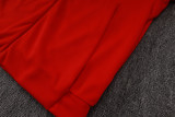 2025-26 Man Utd Red Hoodie Jacket Tracksuit #F642