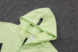 2025-26 RMA Light green Hoodie Jacket Tracksuit #F635