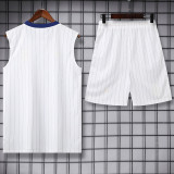 2026-27 Roma White Tank top and shorts suit