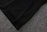 2025-26 RMA Black Hoodie Jacket Tracksuit #F633