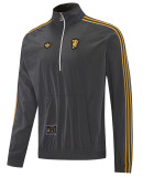2026-27 RMA Dark gray Half Pull Windbreaker (半拉风衣)