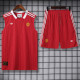 2025-26 Man Utd Red Tank top and shorts suit