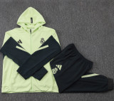 2025-26 RMA Light green Hoodie Jacket Tracksuit #F635