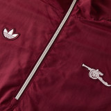 2026-27 ARS Brown Red Half Pull Windbreaker (半拉风衣)