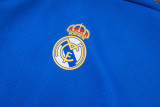 2025-26 RMA Lake Blue Hoodie Jacket Tracksuit #F636