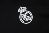 2025-26 RMA Black Hoodie Jacket Tracksuit #F633