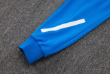 2025-26 RMA Lake Blue Hoodie Jacket Tracksuit #F636