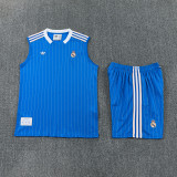 2025-26 RMA Blue Tank top and shorts suit