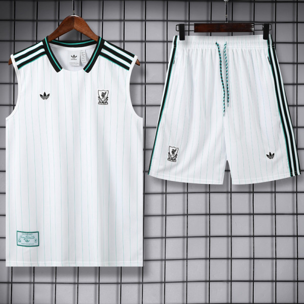 2025-26 LIV White Tank top and shorts suit