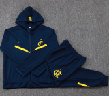 2025-26 Flamengo Royal blue Hoodie Jacket Tracksuit #F634